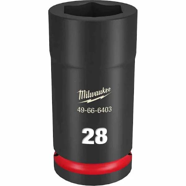 Milwaukee Shockwave 3/4" Drive 28mm Deep 6 Point Impact Socket 49666403 by Autoelec