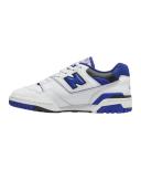 New Balance White & Blue 550 Sneakers