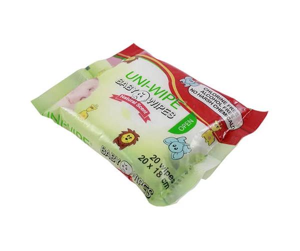 Uni-Wipe Baby Wipes Scented 20 Wipes X92