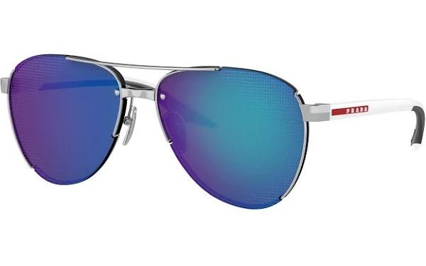 Prada Linea Rossa PS 51YS Sunglasses 1BC08U Silver