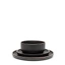 salt&pepper Hana 12 Piece Dinner Set Black