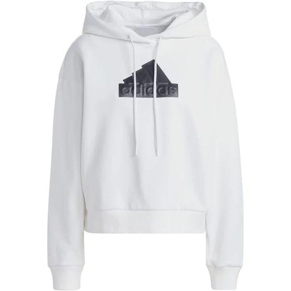 adidas-Future Icons Badge of Sport Hoodie-Women-White-XS