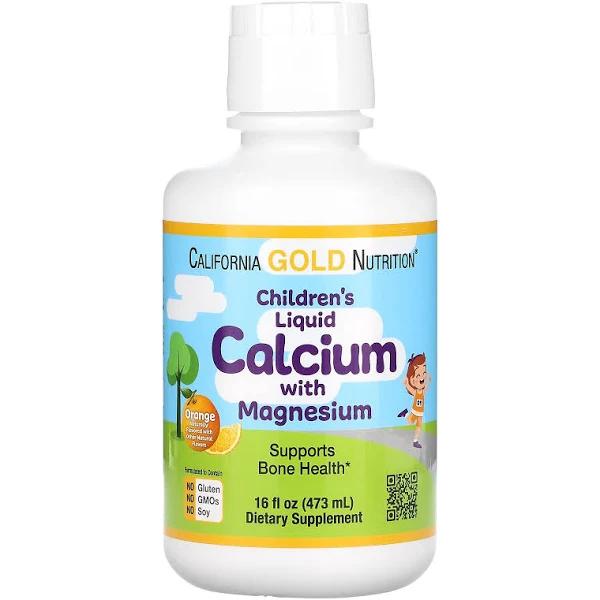 California Gold Nutrition, Children's Liquid Calcium with Magnesium, 16 fl oz (473 ml)