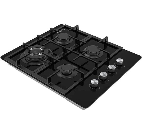 Kogan 60cm Gas Cooktop (Black Glass)