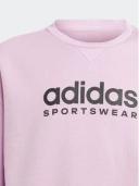 Adidas Fleece Crew Sweatshirt in Bliss Lilac Purple 13-14