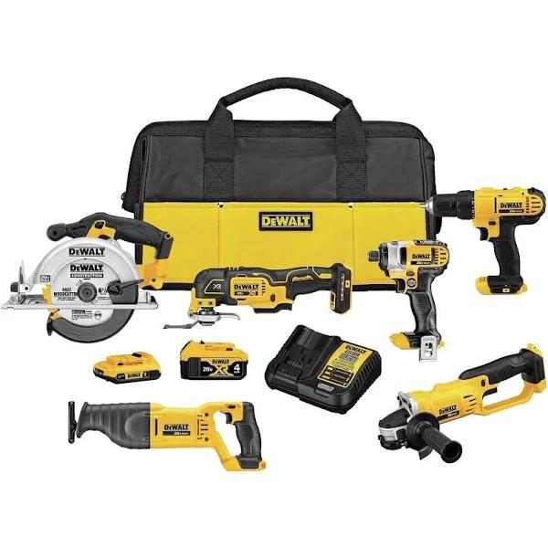 DeWalt 20V Max Power Tool Combo Kit, 6-Tool Cordless Power Tool Set with Battery