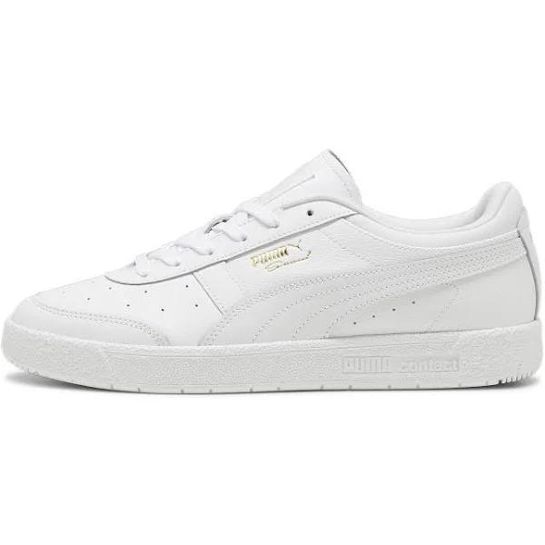 Seoul Leather Unisex Sneakers in White, Size 5.5, Textile by Puma