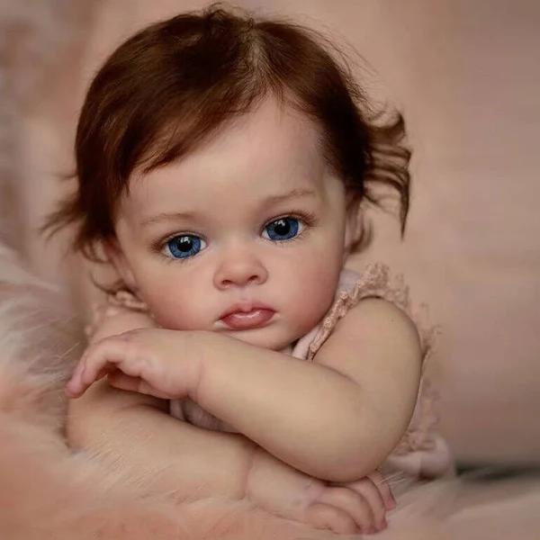 23'' Lifelike Reborn Baby Dolls Vinyl Newborn Toddler Girl Doll Kids