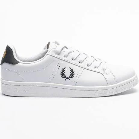 Fred Perry B6312 White White Sneakers