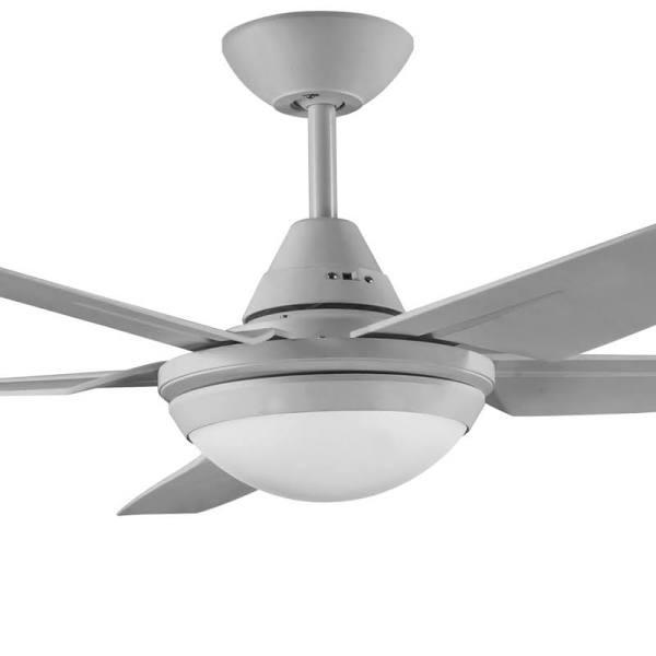 Randle / Bernie Deka 52" 1300mm Indoor/Outdoor Ceiling Fan with Led Light Silver - Cool White