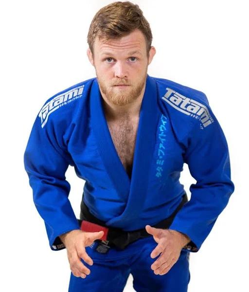 Tatami Fightwear Estilo Black Label BJJ Gi - Gray/Blue A0