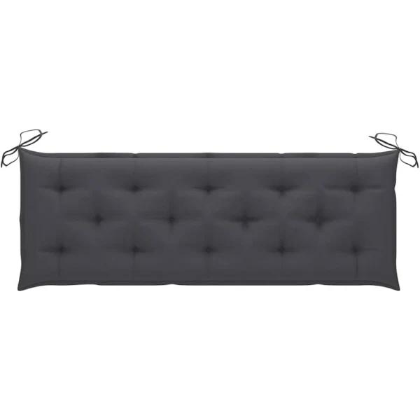 Garden Bench Cushion Anthracite 150x50x7 cm Fabric