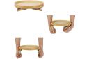 Side Tables Natural Bamboo Sofa Armrest Clip-on Tray, Ideal For Remote/Drinks/Phone