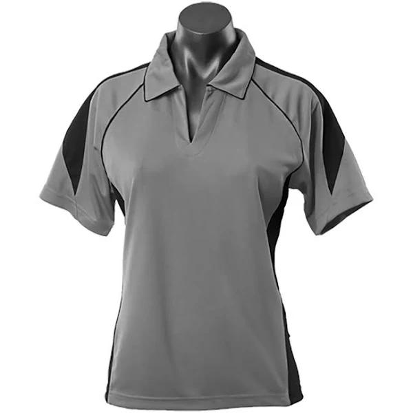 Piper | Ladies Contrast Piping & Panel Sport Polo 26 Plus Size