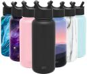 Simple Modern 32 oz Summit Water Bottle With Straw Lid - Gifts For Men & Women Hydro Vacuum Insulated Tumbler Flask Double Wall Liter - 18/8