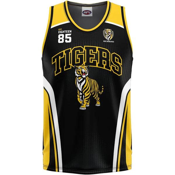 AFL Richmond Tigers 'Hoops' Basketball Singlet 2XL