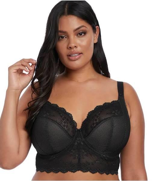 Elomi Charley Side Support Longline Bra - Womens - Black - 36FF