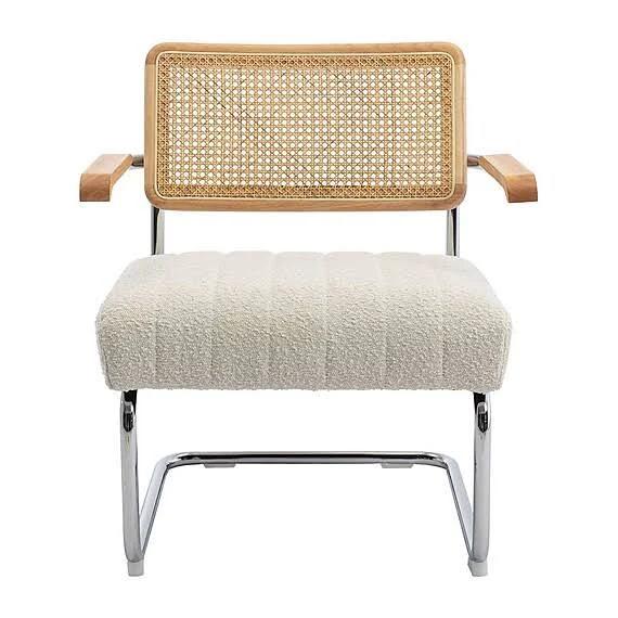 BERNAY Fabric Armchair White by Freedom