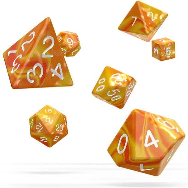 Oakie DOAKIE Dice RPG Set GemiDice - Sunstone (7)