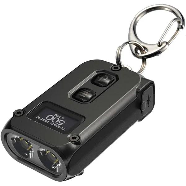 Nitecore Tini 2 Dual LED Rechargeable Keychain Light - 500 Lumen (Black)