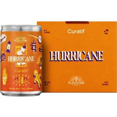 Curatif Plantation Rum Hurricane Can 130ml Premix Rum