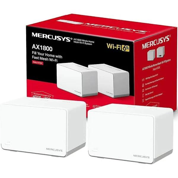 Mercusys H70X AX1800 Wifi 6 Wireless Access Point 2 Units White