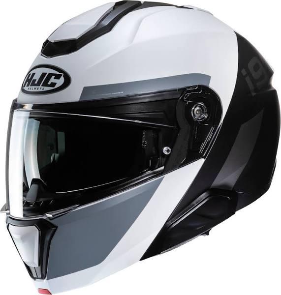 HJC i91 Bina Helmet, black-white-silver, Size S