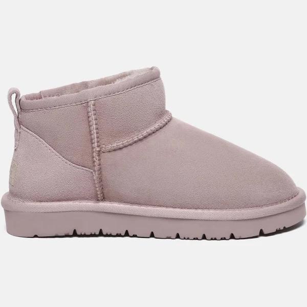 Australian Shepherd UGG Boots Double Faced Sheepskin Wool Ankle Mini Boots Jade Dawn Pink / AU Ladies 9 / AU Men 7 / EU 40