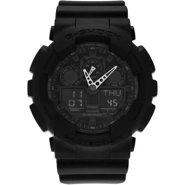 Casio G-Shock Black Men's Watch - GA100-1A1