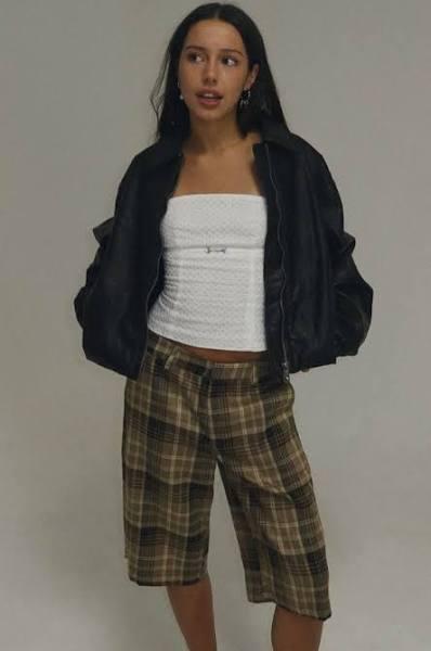 Kurt Jorts - Chocolate Check - XXL - Women's Shorts - Lioness Fashion | AfterPay Available