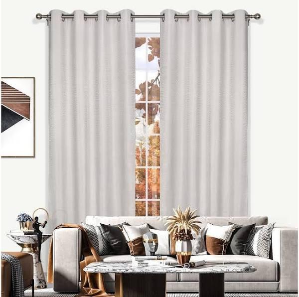 Mercury Blockout Eyelet Curtain Single 140cm Width x 220cm Drop