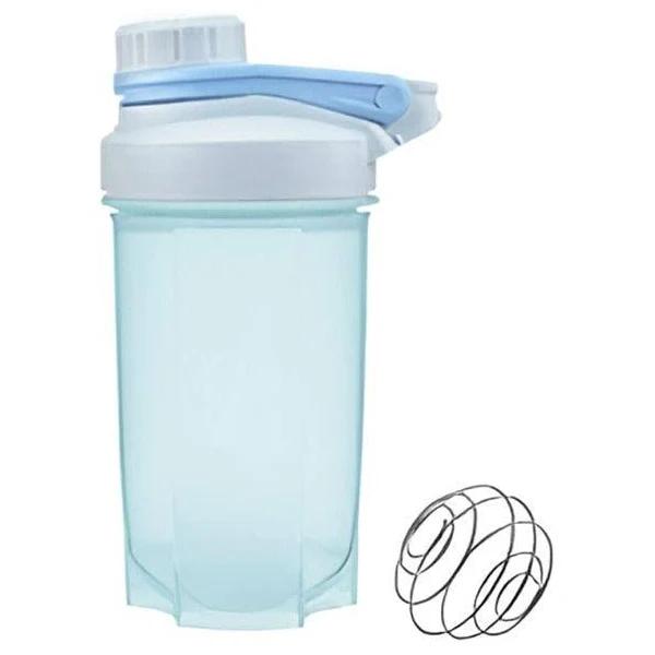 500ml Protein Powder Shake Ball Bottle Sport Mixer Shaker Mixing Drinking Cup AU - Blue