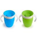 Munchkin Miracle 360 Trainer Cup, green/blue, 7 oz, 2 Count