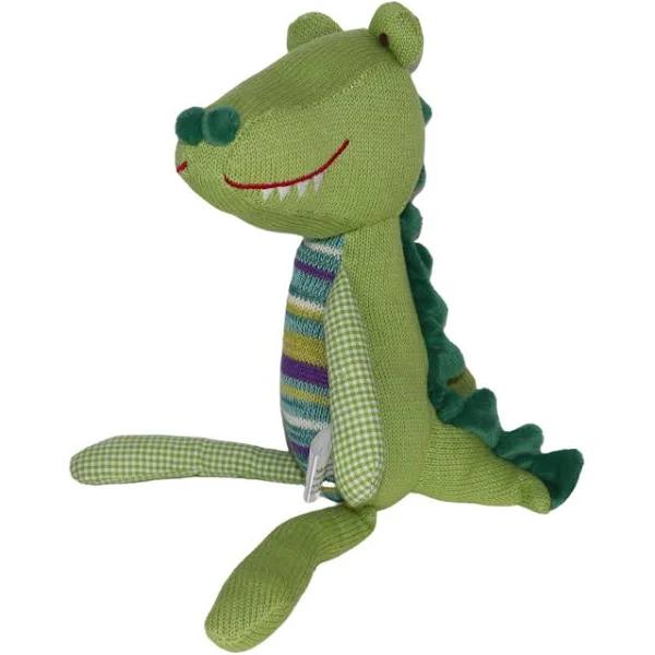 Plush Toy Crocodile - Green / Stripe