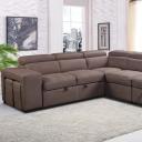 Divano Maxis 2 Seater Sofa Lounge Bed With Right Hand Facing Chaise and Storage Ottoman