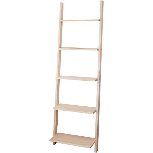 MIUZ 160cm Ladder Shelf Wooden Display Storage Stand Rack Bookshelf Plant Stand