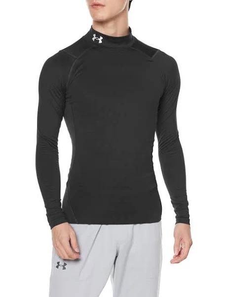 Under Armour Mens ColdGear Armour Compression Mock - Black