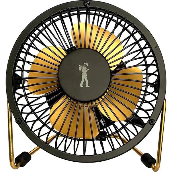 Flea Market USB Desk Fan (Black/Gold)