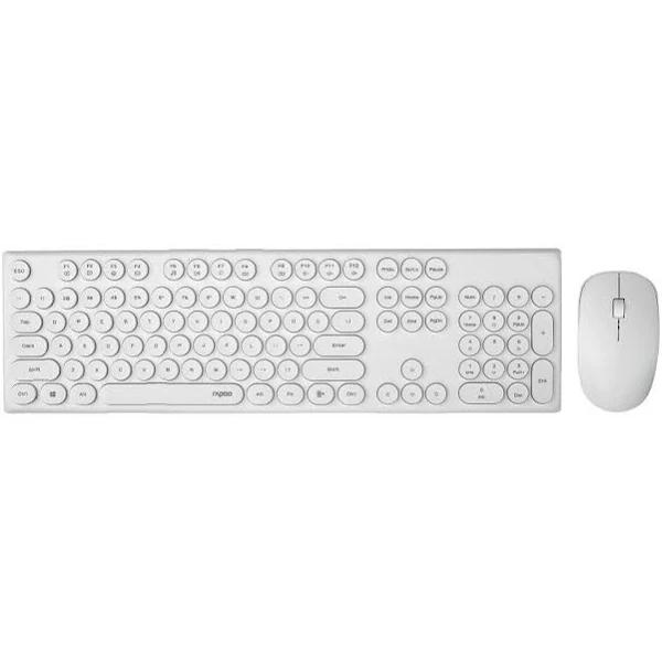 Rapoo X260 Wireless Optical Mouse & Keyboard - White