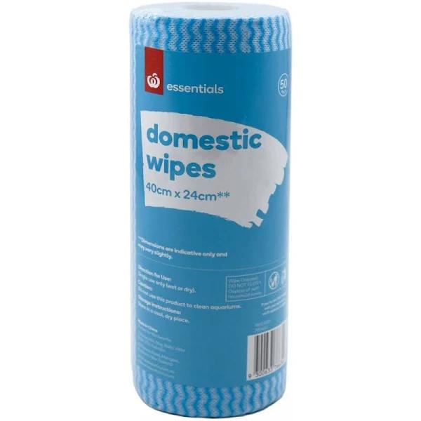 Essentials Domestic Wipes 50 Pack