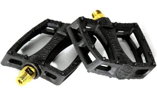 Colony Fantastic 9/16" Plastic BMX Pedals Black/Gold