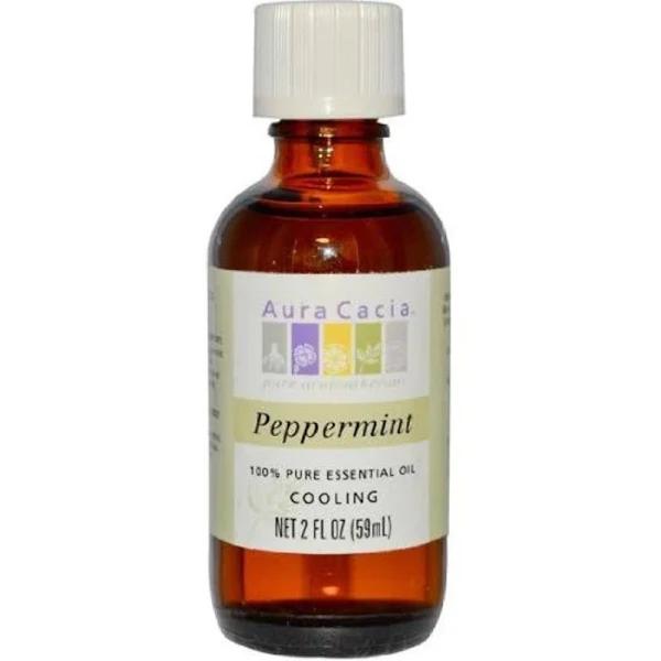 Aura Cacia Pure Essential Oil, Peppermint, Cooling - 2 fl oz