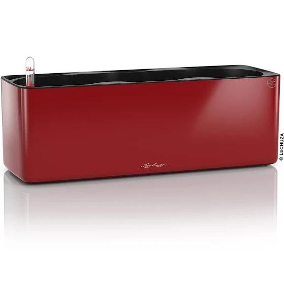 Lechuza Glossy Triple Cube Planter (High Gloss Scarlet Red)