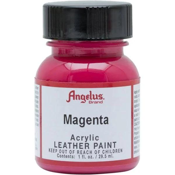 Angelus Acrylic Paint Magenta #187 29ml Use On Leather, Vinyl or Fabric