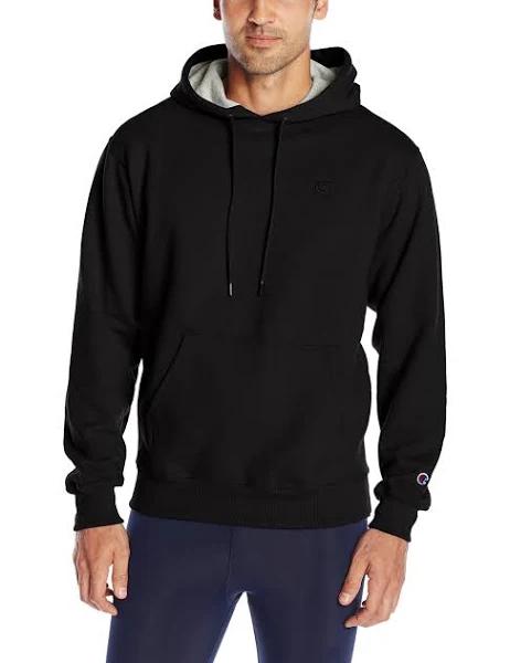 Champion s0889 407d55 Men's Powerblend Fleece Pullover Hoodie - Black, 3XL