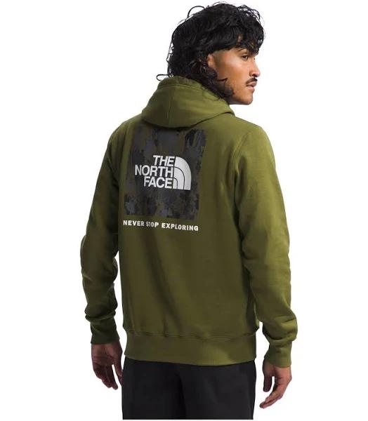 The North Face Mens Box NSE Pullover Hoodie Olive XL