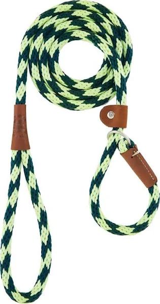 Mendota Slip Dog Lead 1/2" x 6ft - Assorted Colours Diamond Jade