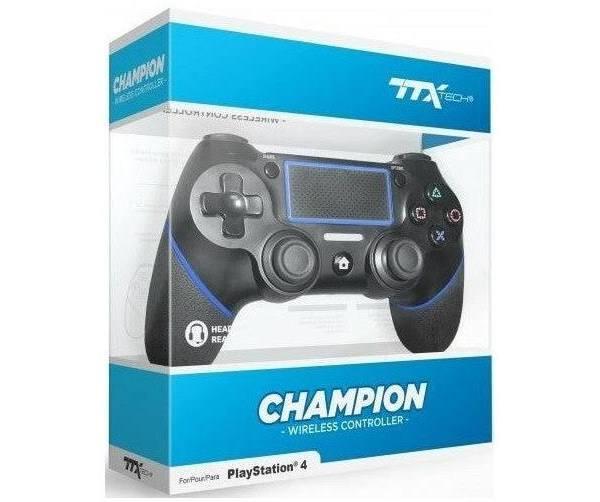 TTX Tech Champion Wireless Controller - Black for PS4