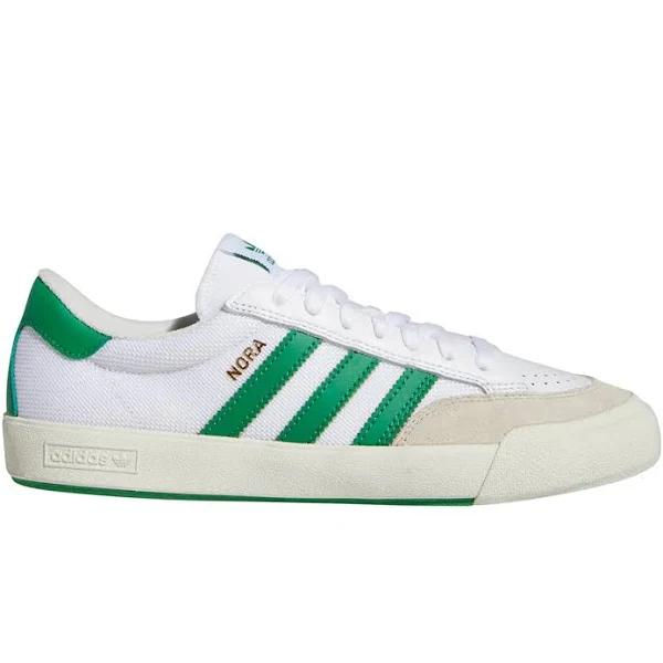 Adidas Nora Shoes White / Green / White 6 - Unisex Skateboarding Trainers