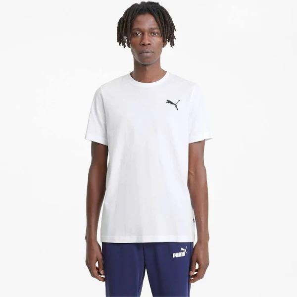 Puma Men's Essentials Small Logo Tee / T-Shirt / Tshirt - Puma White